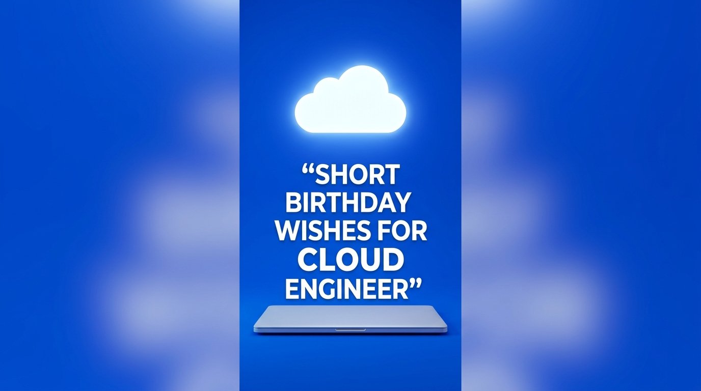 Short Birthday Wishes for Cloud Engineer