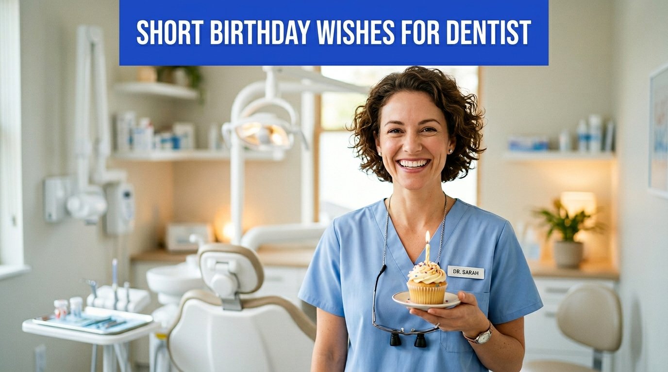 Short Birthday Wishes for Dentist