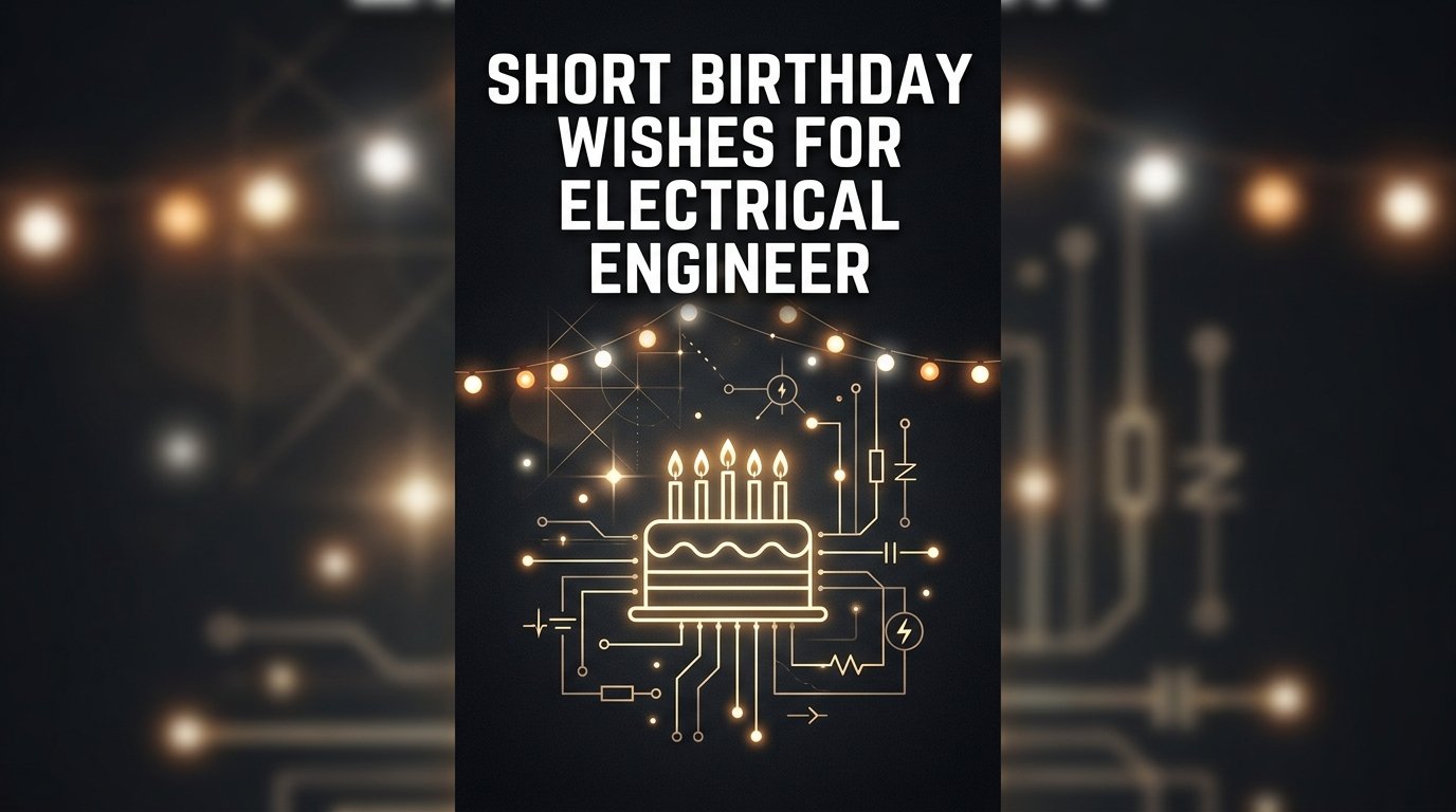 Short Birthday Wishes for Electrical Engineer