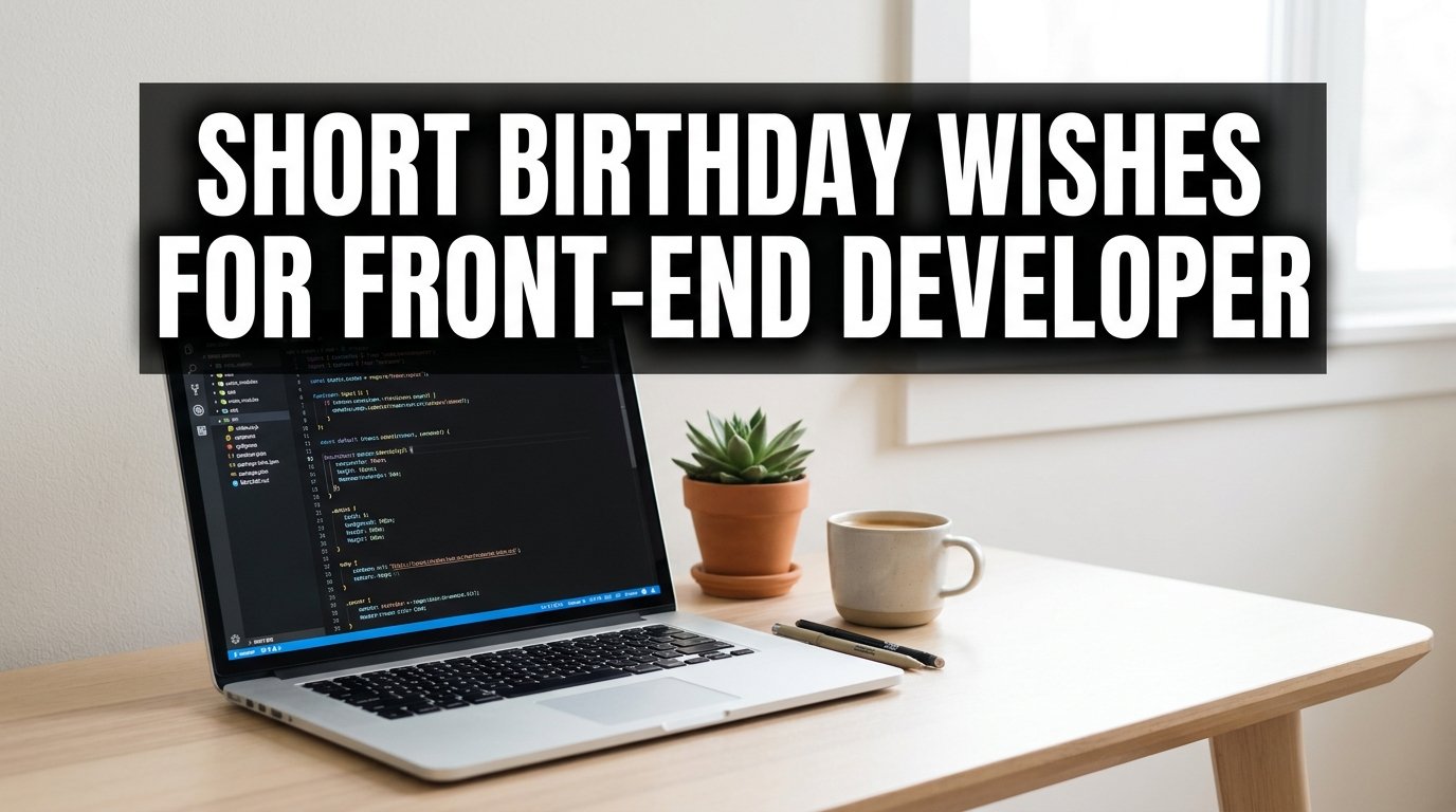 Short Birthday Wishes for Front-End Developer