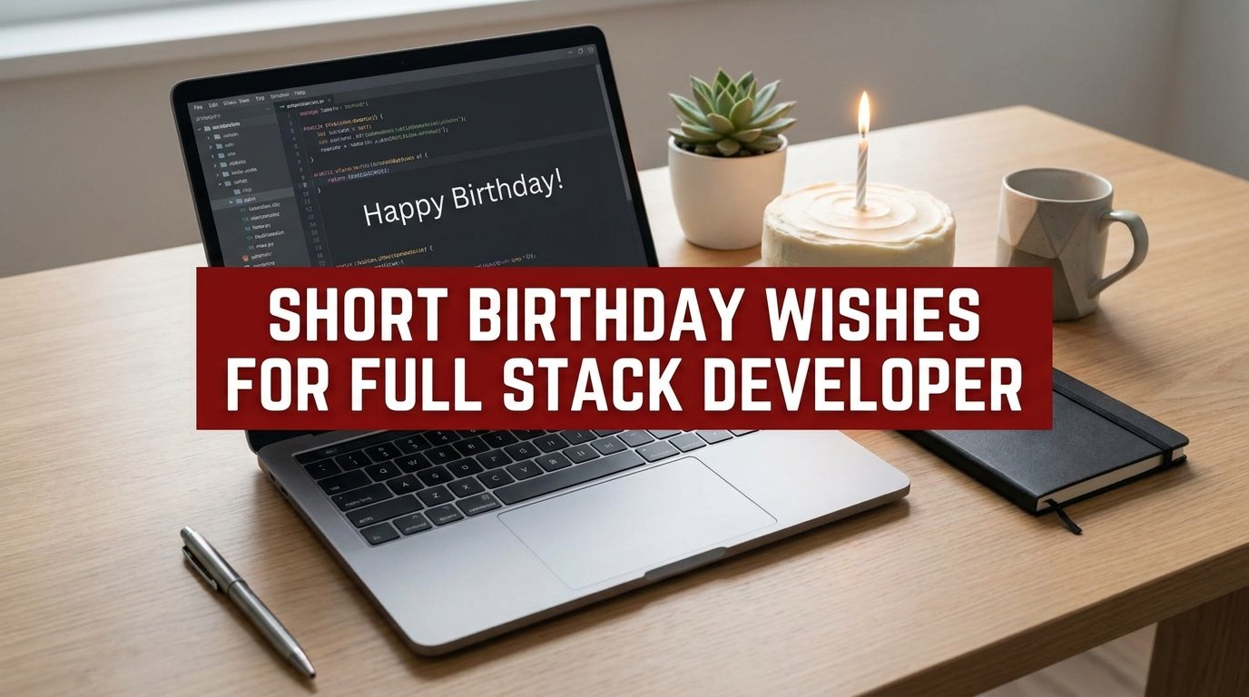 Short Birthday Wishes for Full Stack Developer