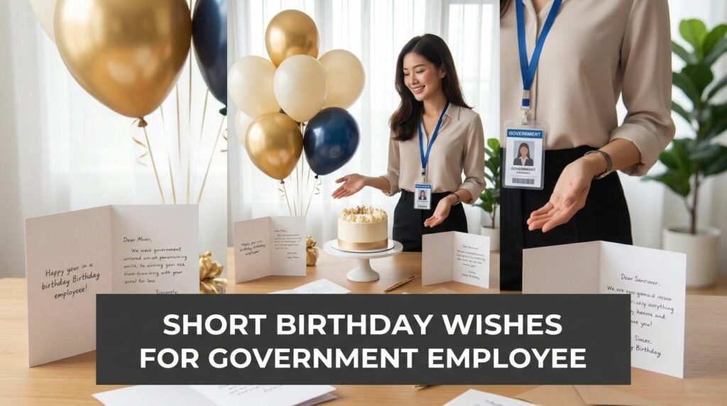 Short Birthday Wishes for Government Employee