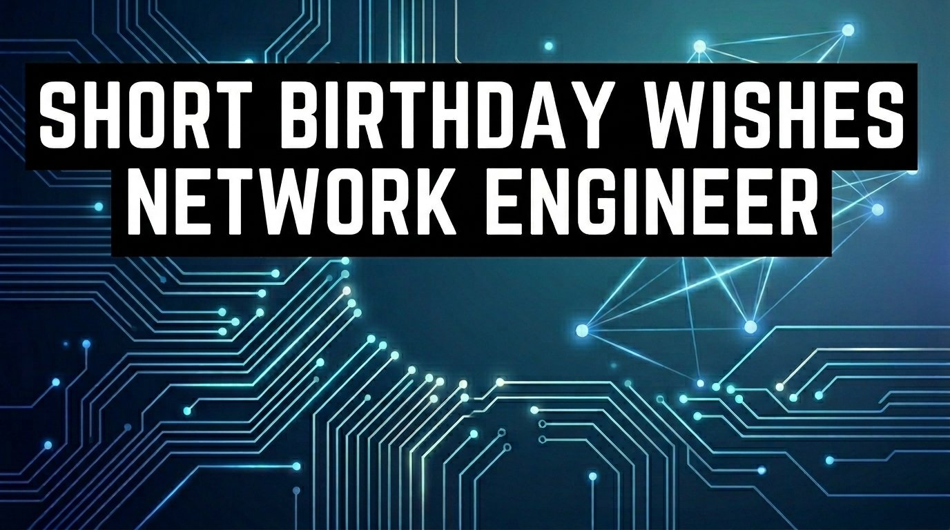 Short Birthday Wishes for Network Engineers