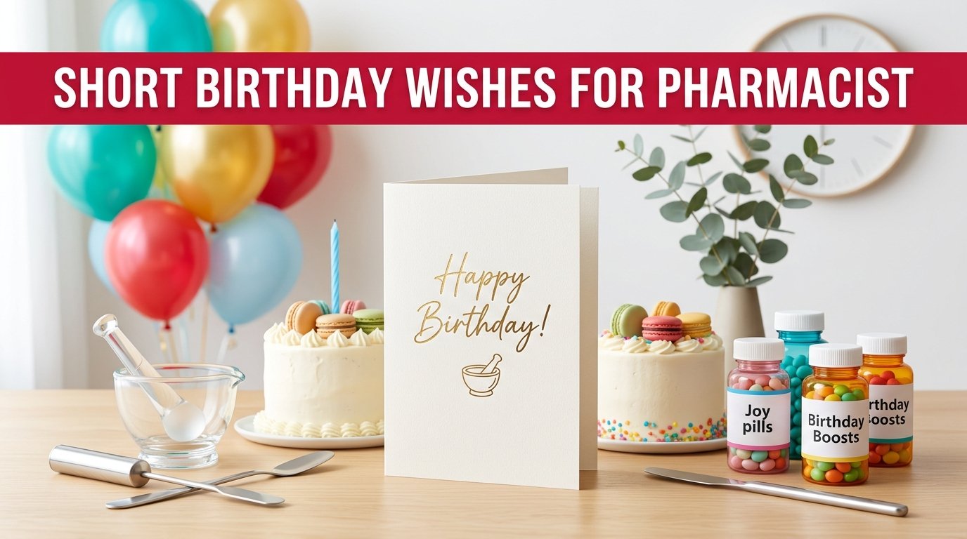 Short Birthday Wishes for Pharmacist