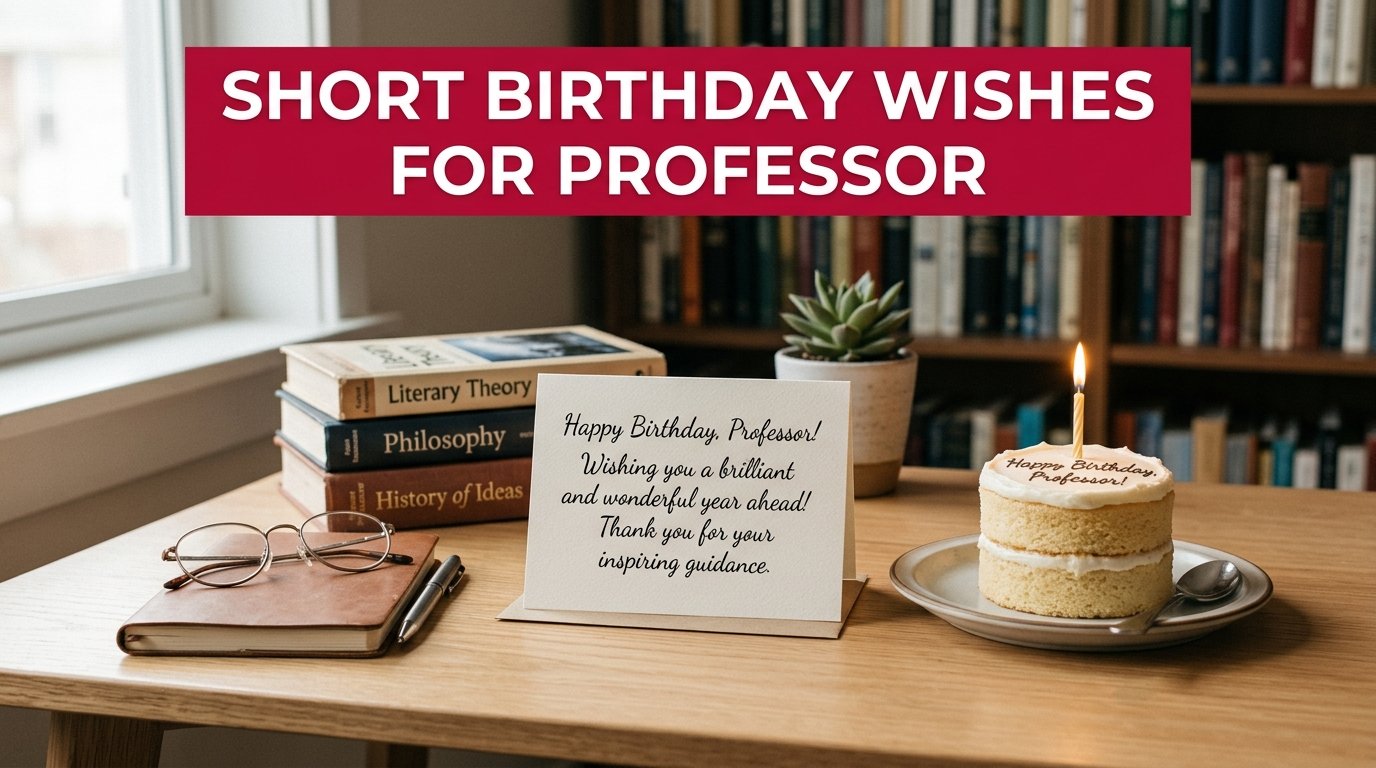 Short Birthday Wishes for Professor