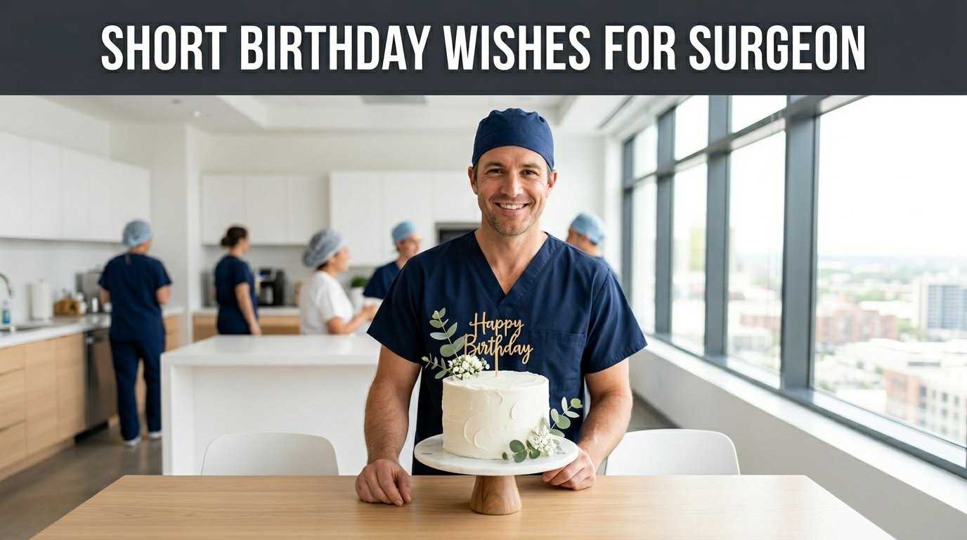 Short Birthday Wishes for Surgeon