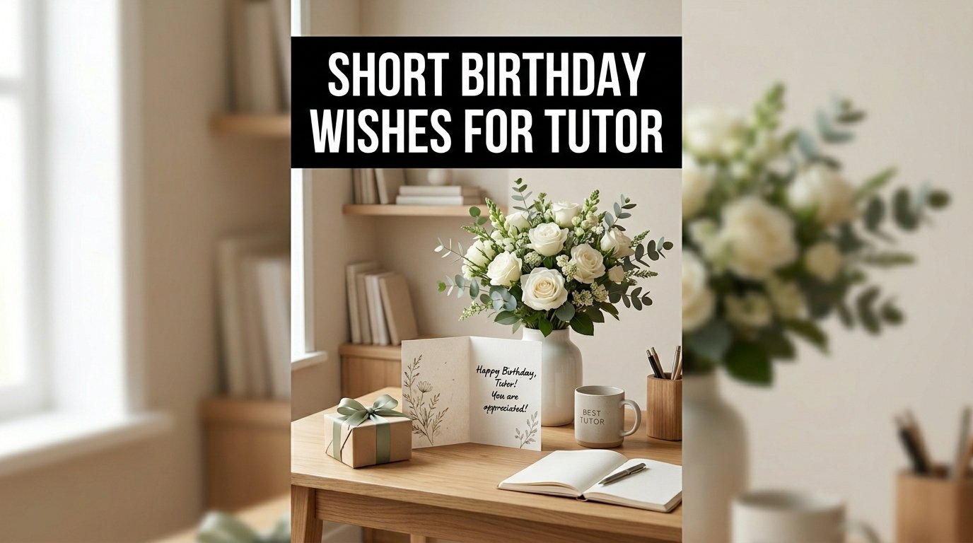 Short Birthday Wishes for Tutor