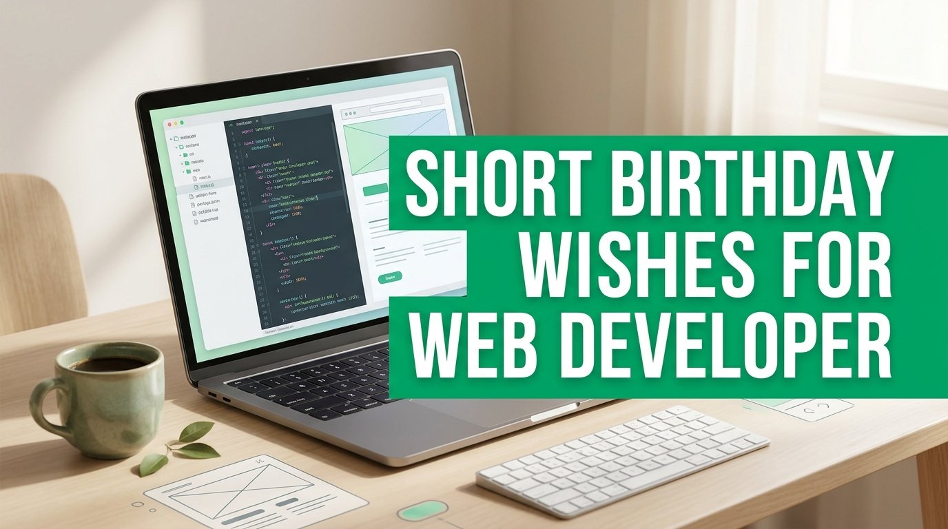 Short Birthday Wishes for Web Developer