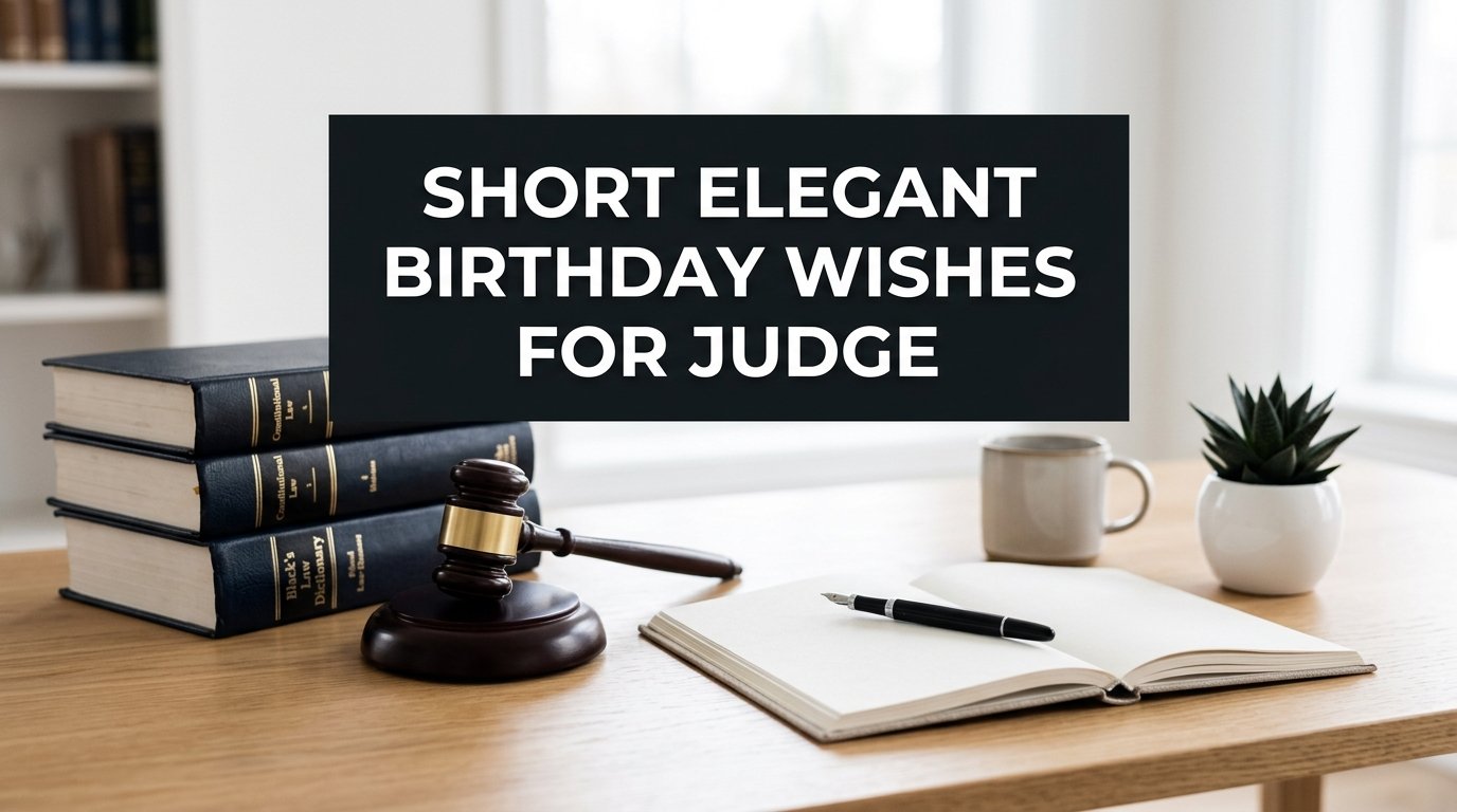 Short Elegant Birthday Wishes for Judge