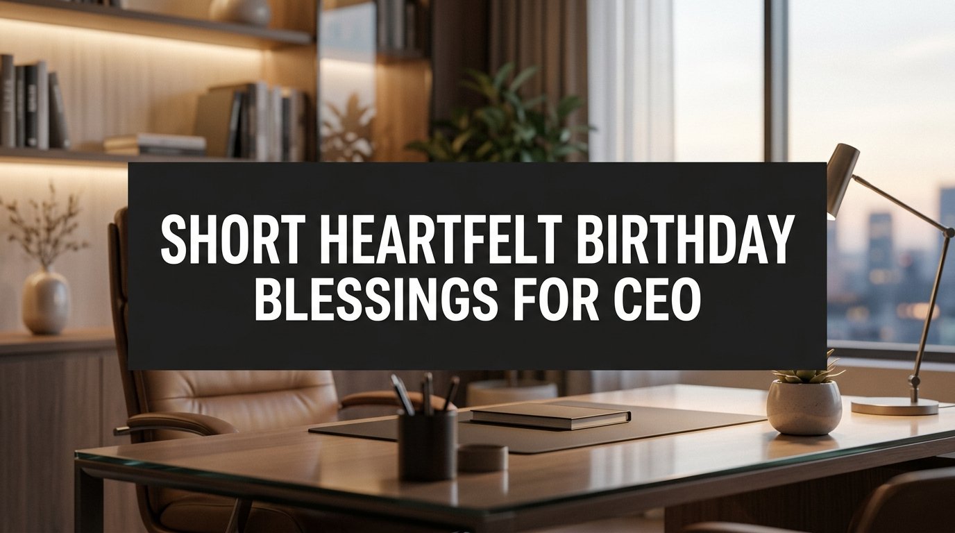 Short Heartfelt Birthday Blessings for CEO