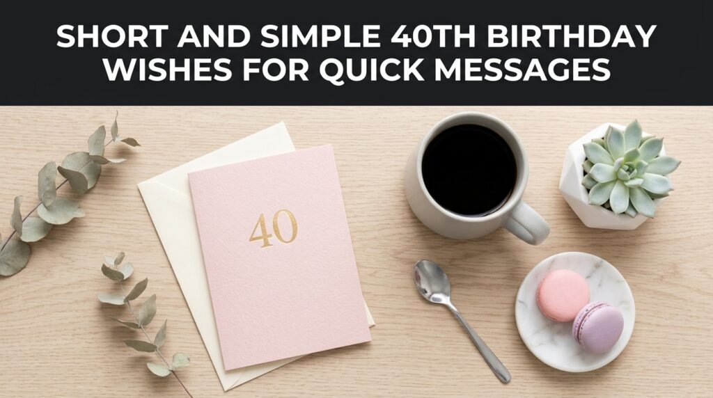 Short and Simple 40th Birthday Wishes