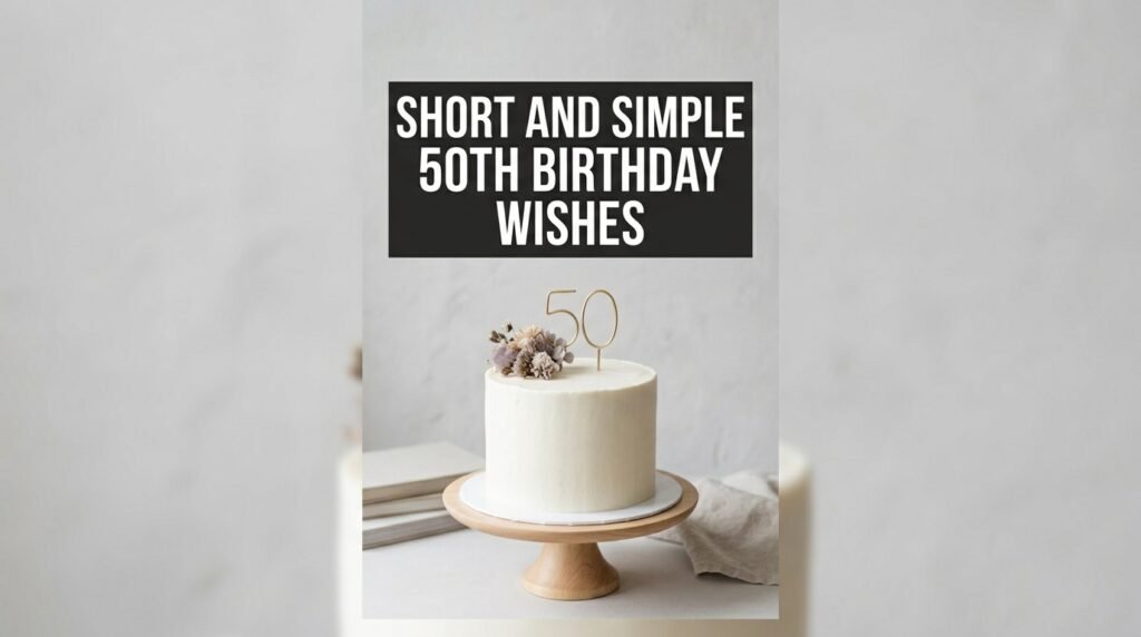 Short and Simple 50th Birthday Wishes