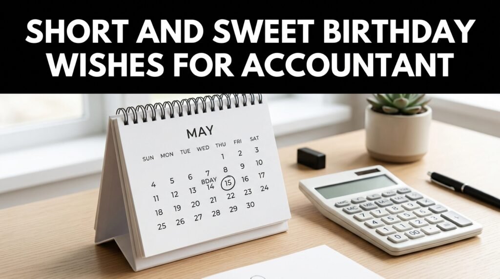 Short and Sweet Birthday Wishes for Accountant