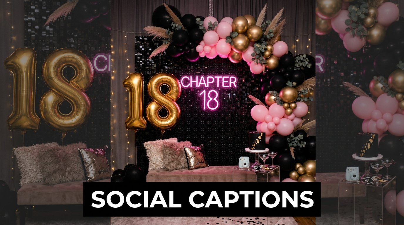 Social Media 18th Birthday Captions
