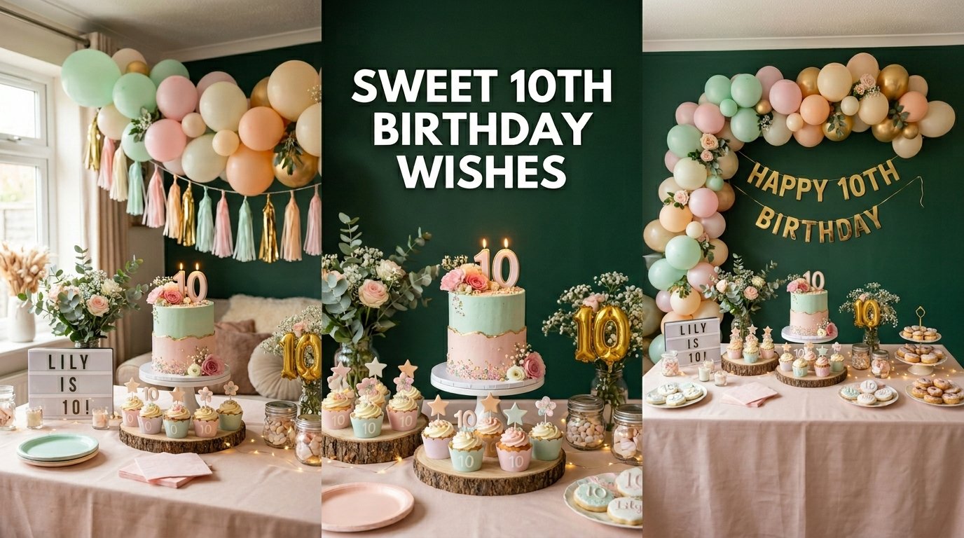 Sweet 10th Birthday Wishes