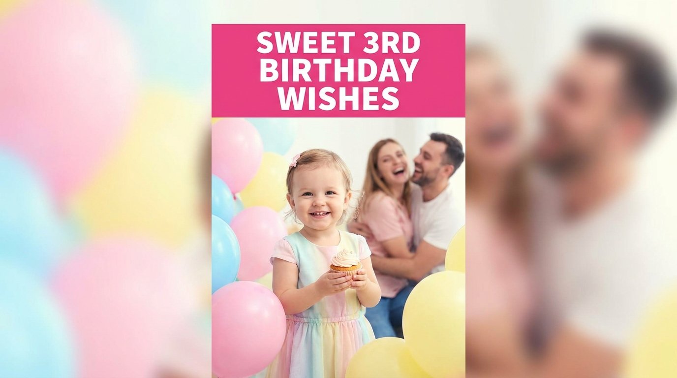 Sweet 3rd Birthday Wishes