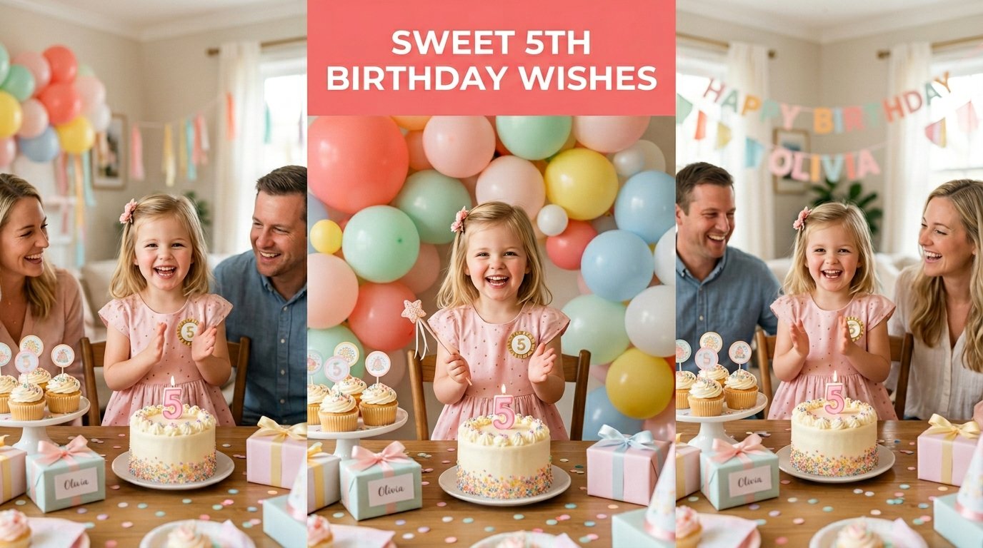 Sweet 5th Birthday Wishes