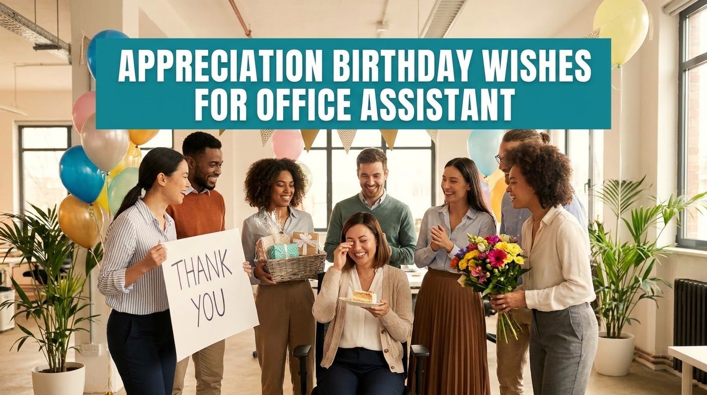 Appreciation Birthday Wishes for Office Assistant