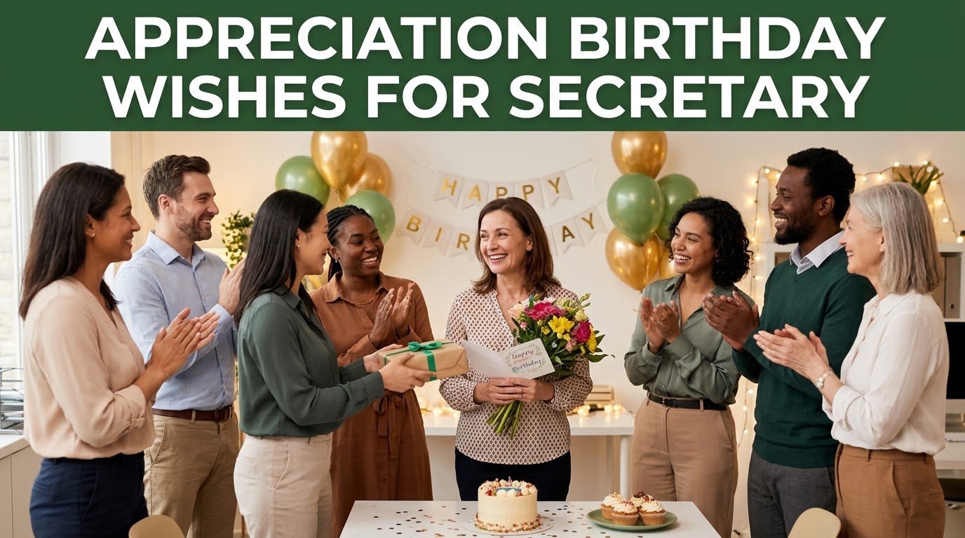 Appreciation Birthday Wishes for Secretary