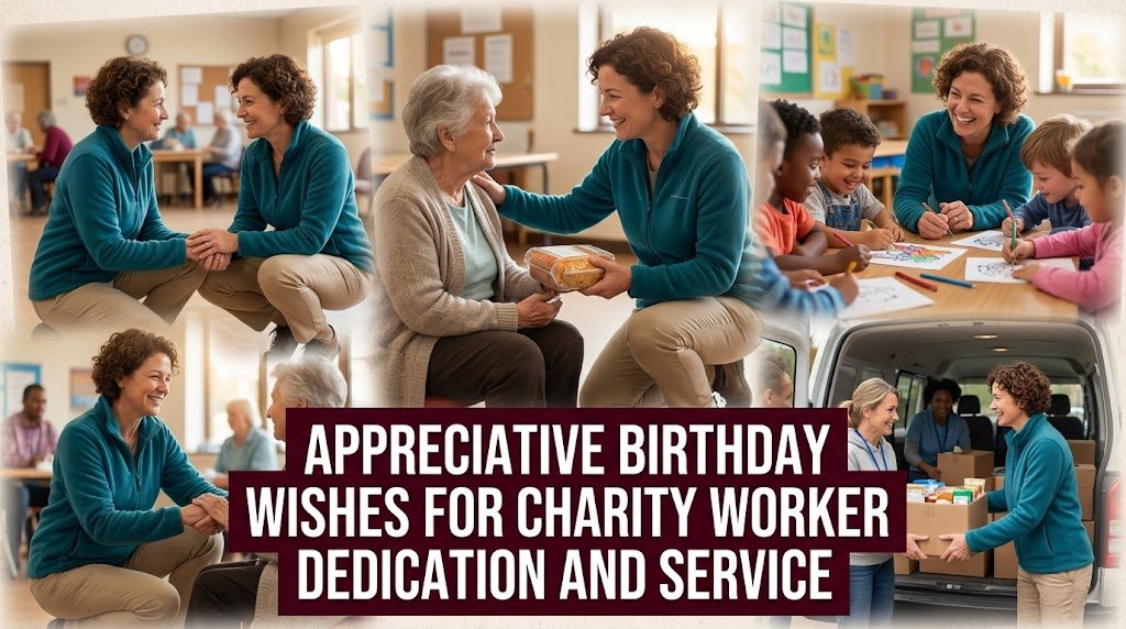 Appreciative Birthday Wishes for Charity Worker Dedication and Service