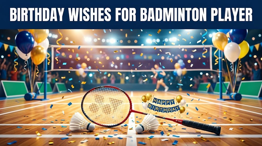 Birthday Wishes for Badminton Player