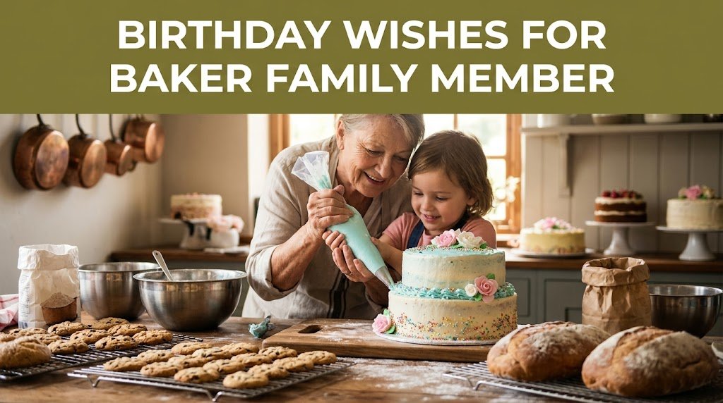 Birthday Wishes for Baker Family Member