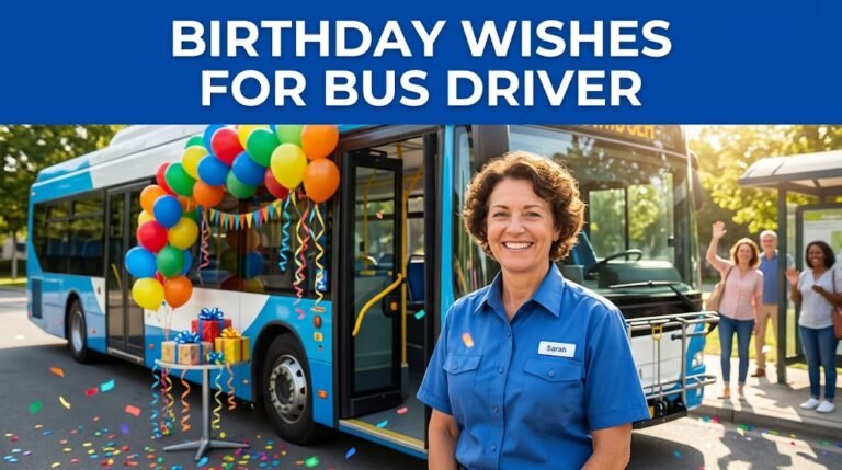 Birthday Wishes for Bus Driver
