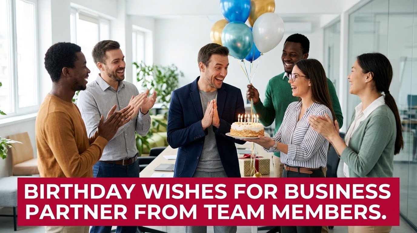 Birthday Wishes for Business Partner from Team Members