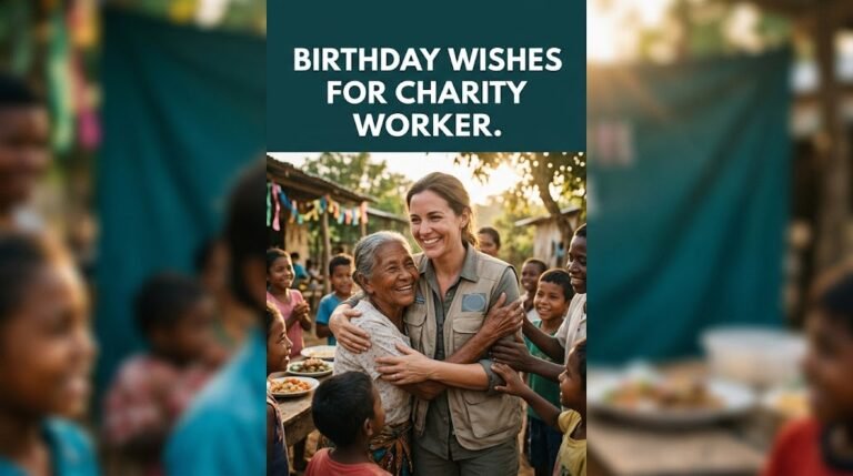 Birthday Wishes for Charity Worker