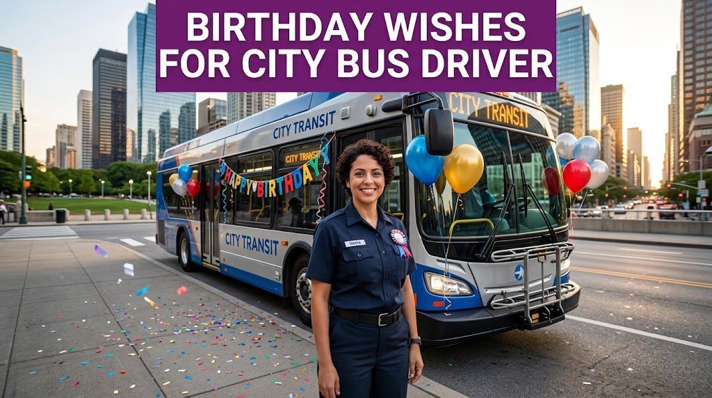 Birthday Wishes for City Bus Driver