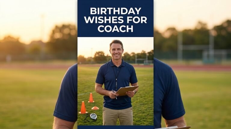 Birthday Wishes for Coach