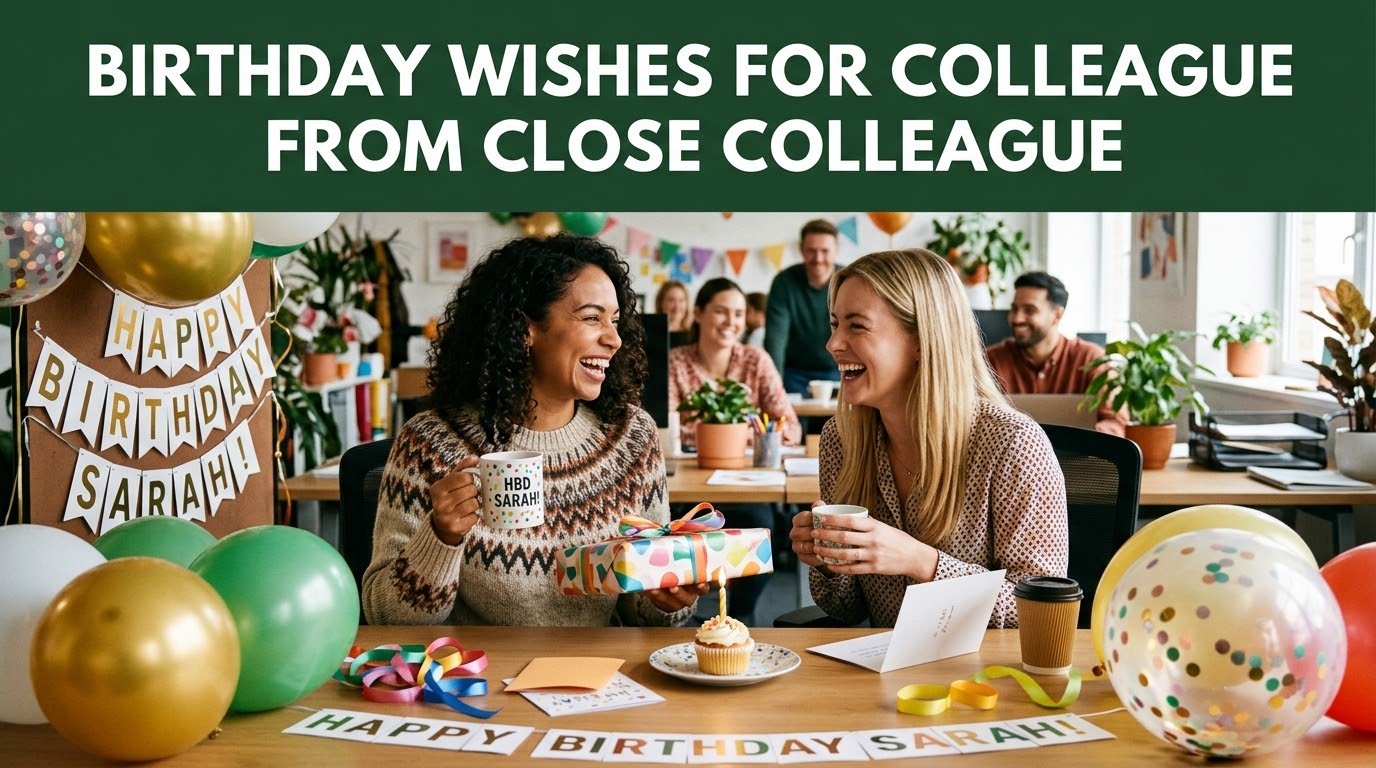 Birthday Wishes for Colleague from Close Colleague