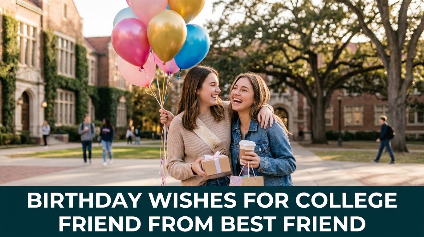 Birthday Wishes for College Friend from Best Friend