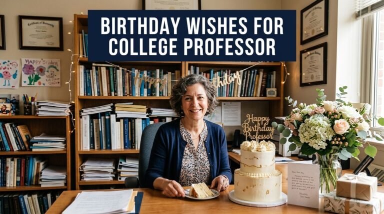Birthday Wishes for College Professor