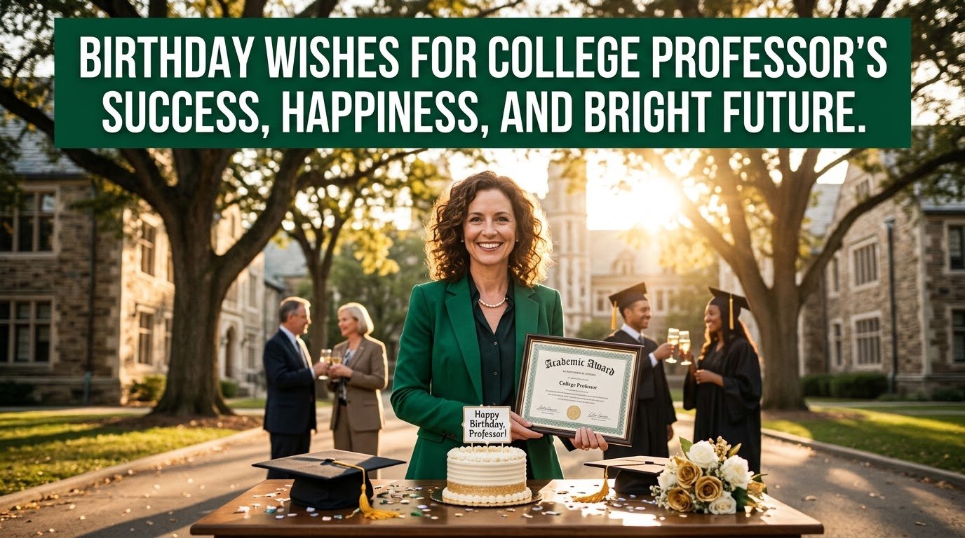 Birthday Wishes for College Professor's Success,