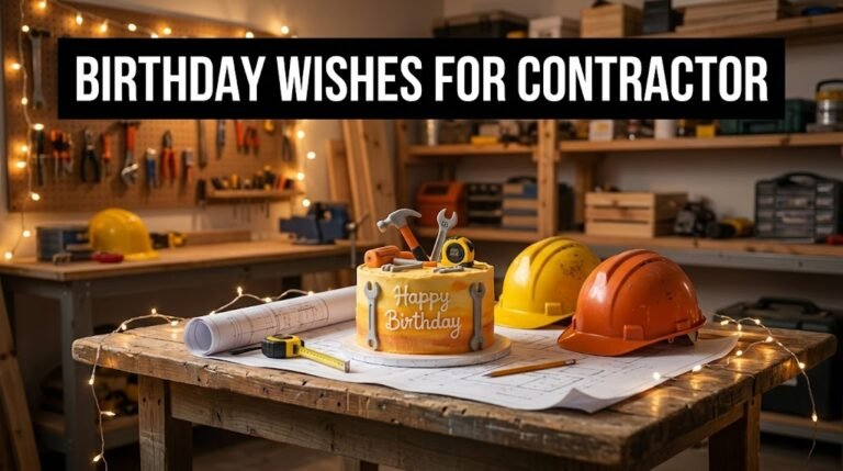 Birthday Wishes for Contractor