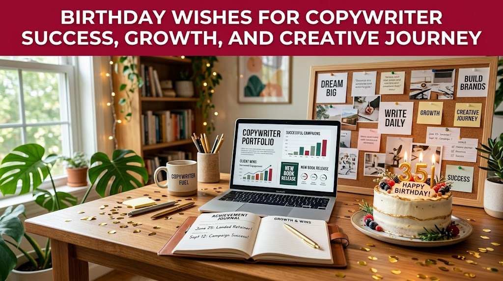 Birthday Wishes for Copywriter Success, Growth, and Creative Journey