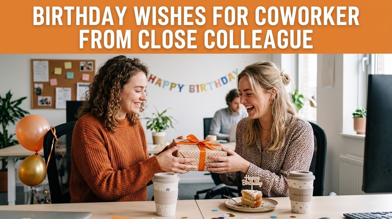 Birthday Wishes for Coworker from Close Colleague