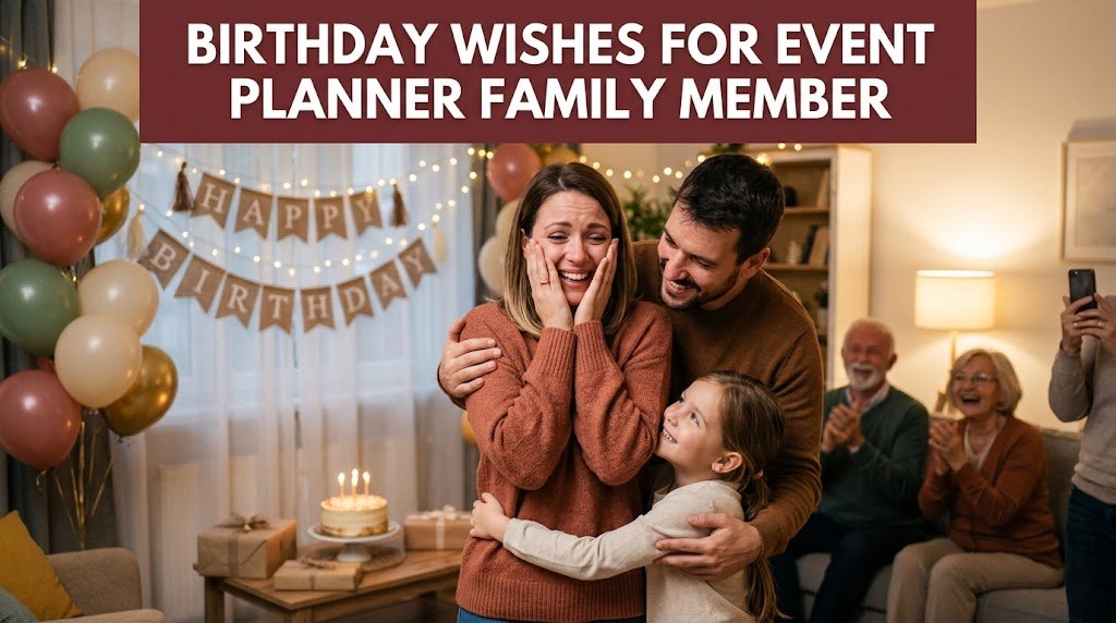 Birthday Wishes for Event Planner Family Member