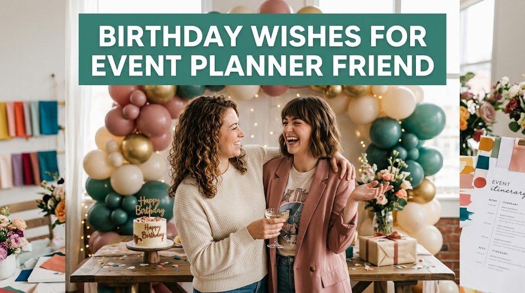 Birthday Wishes for Event Planner Friend