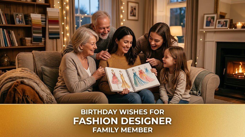 Birthday Wishes for Fashion Designer Family Member