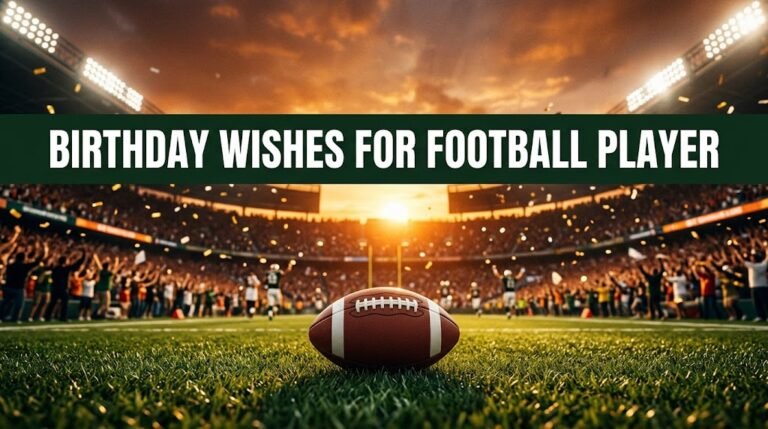 Birthday Wishes for Football Player