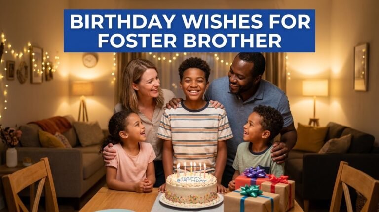 Birthday Wishes for Foster Brother