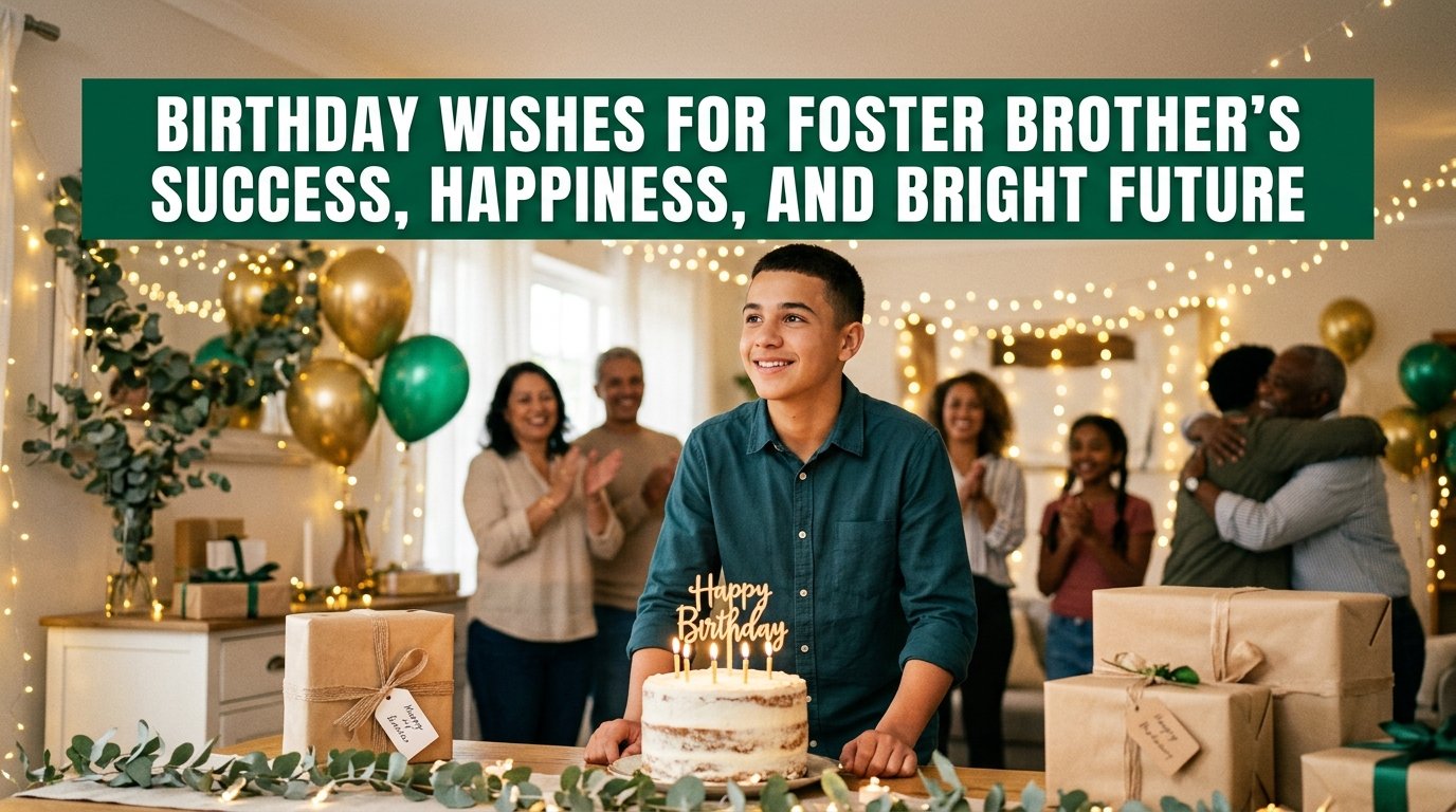 Birthday Wishes for Foster Brother Success