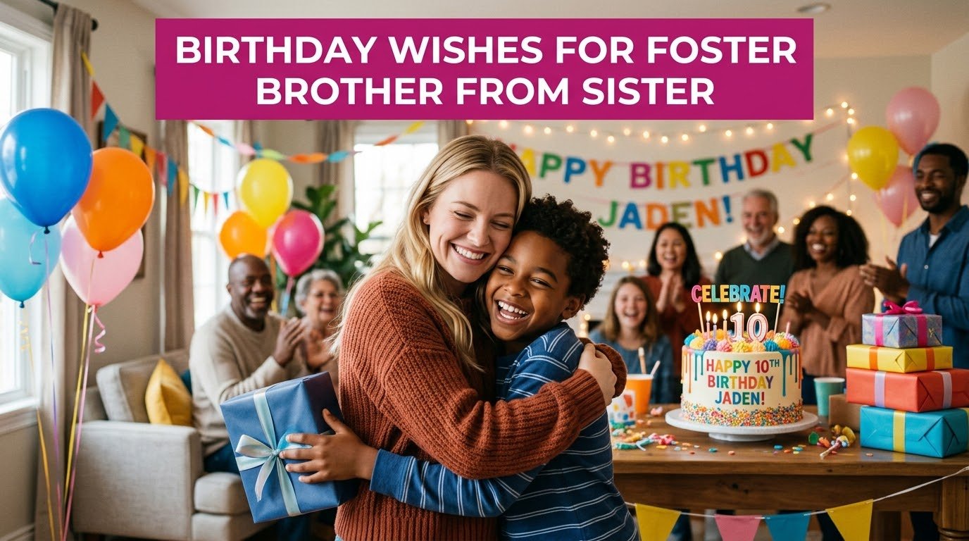 Birthday Wishes for Foster Brother from Sister