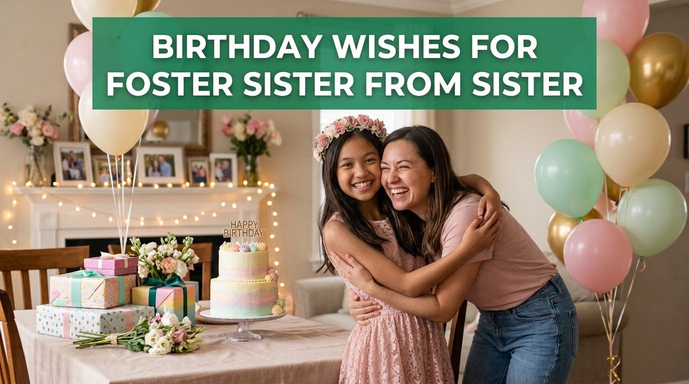 Birthday Wishes for Foster Sister from Sister