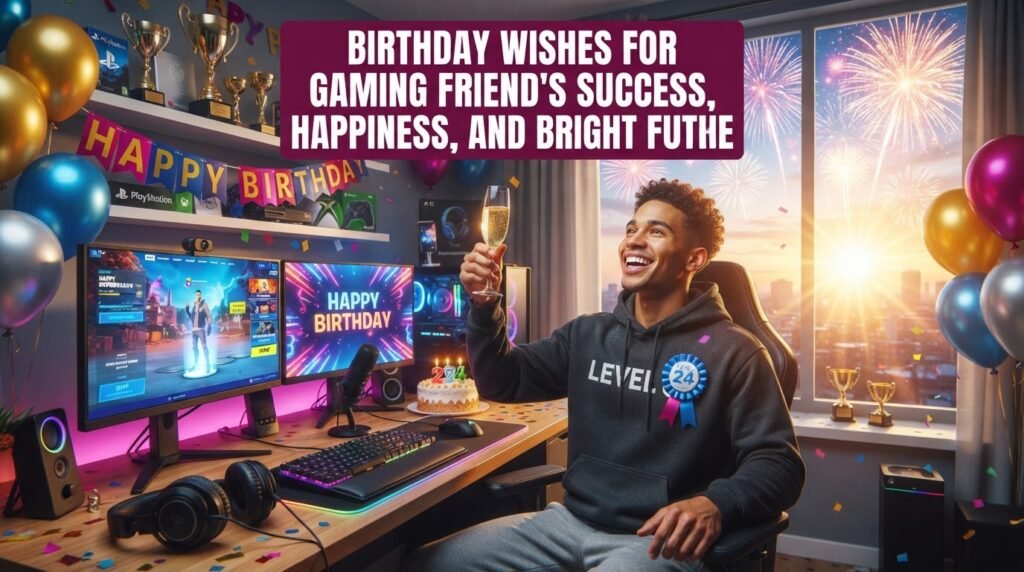 Birthday Wishes for Gaming Friend's Success