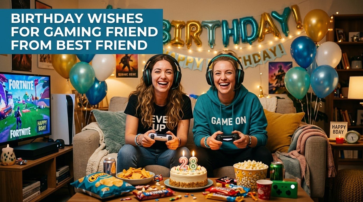 Birthday Wishes for Gaming Friend from Best Friend