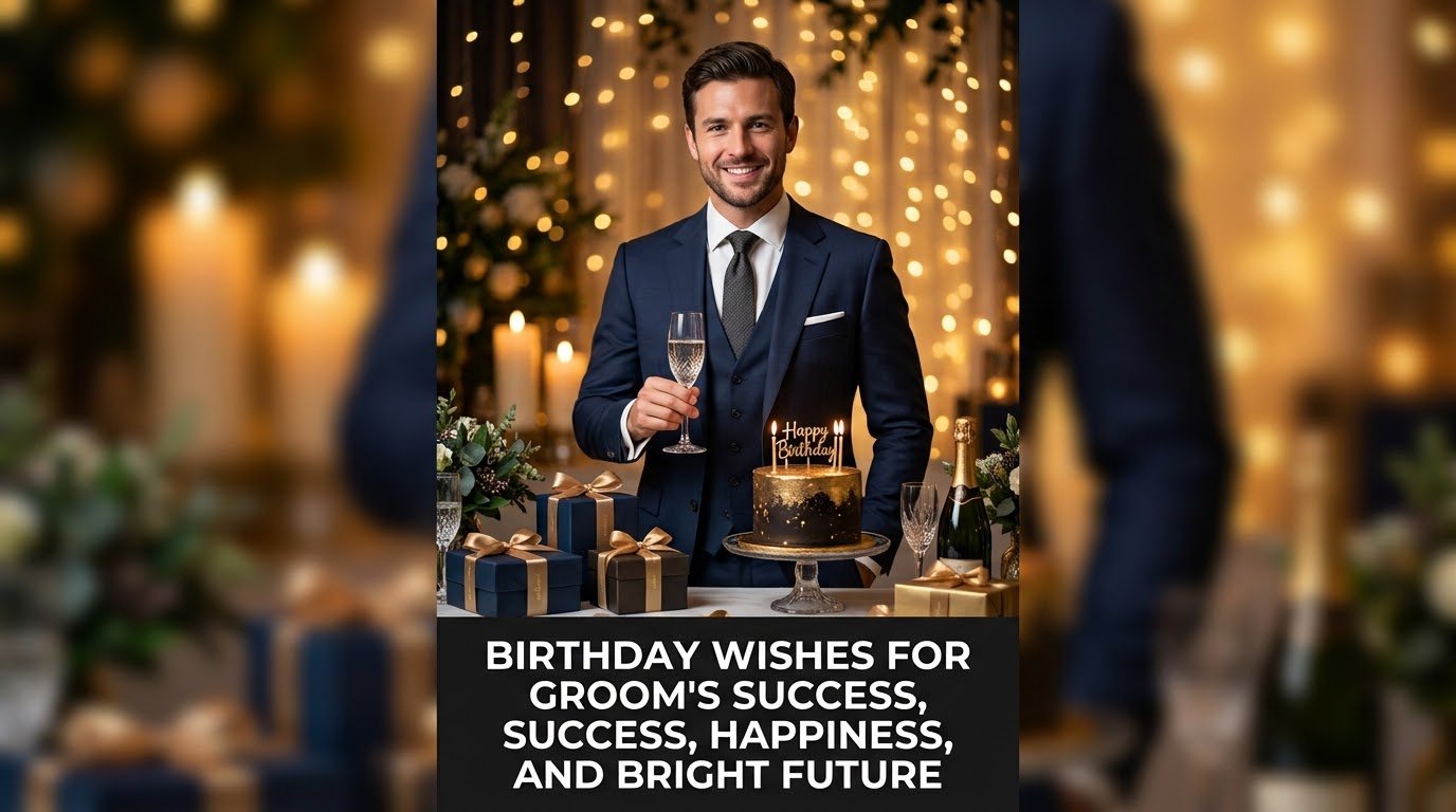 Birthday Wishes for Groom's Success