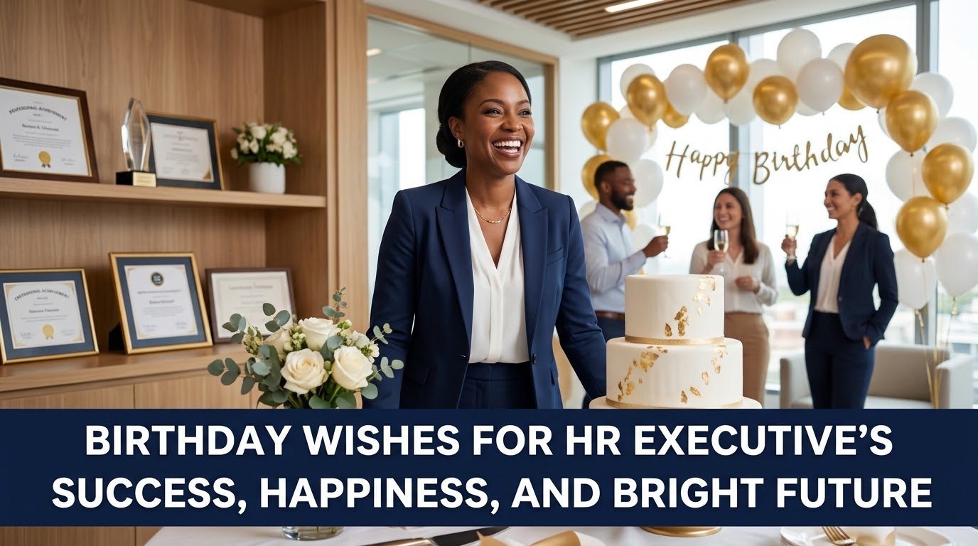 Birthday Wishes for HR Executive's Success